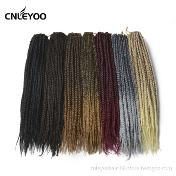 Special offer wholesale 18 inch durable anti-shedding low temperature fiber dark brown crochet hair